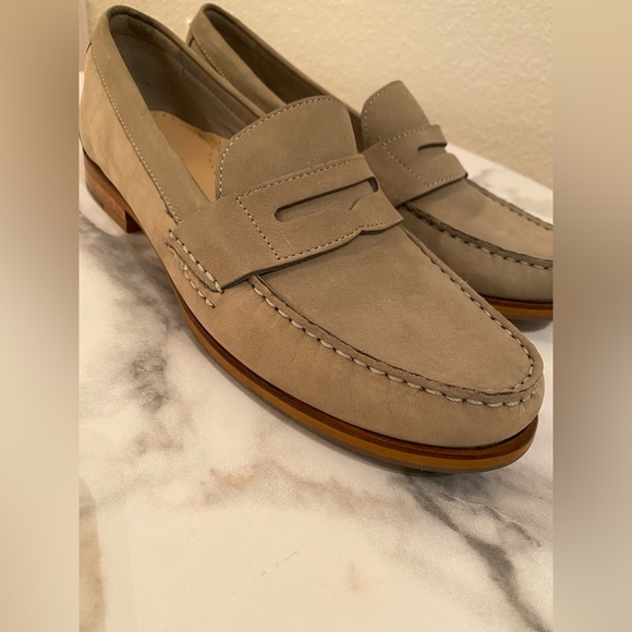Cole Haan Penny Loafers; size 8; Grey; brushed leather - Picture 3 of 5